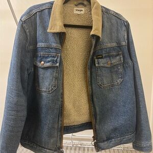 Wrangler Sherpa Lined Carpenter Denim Jacket